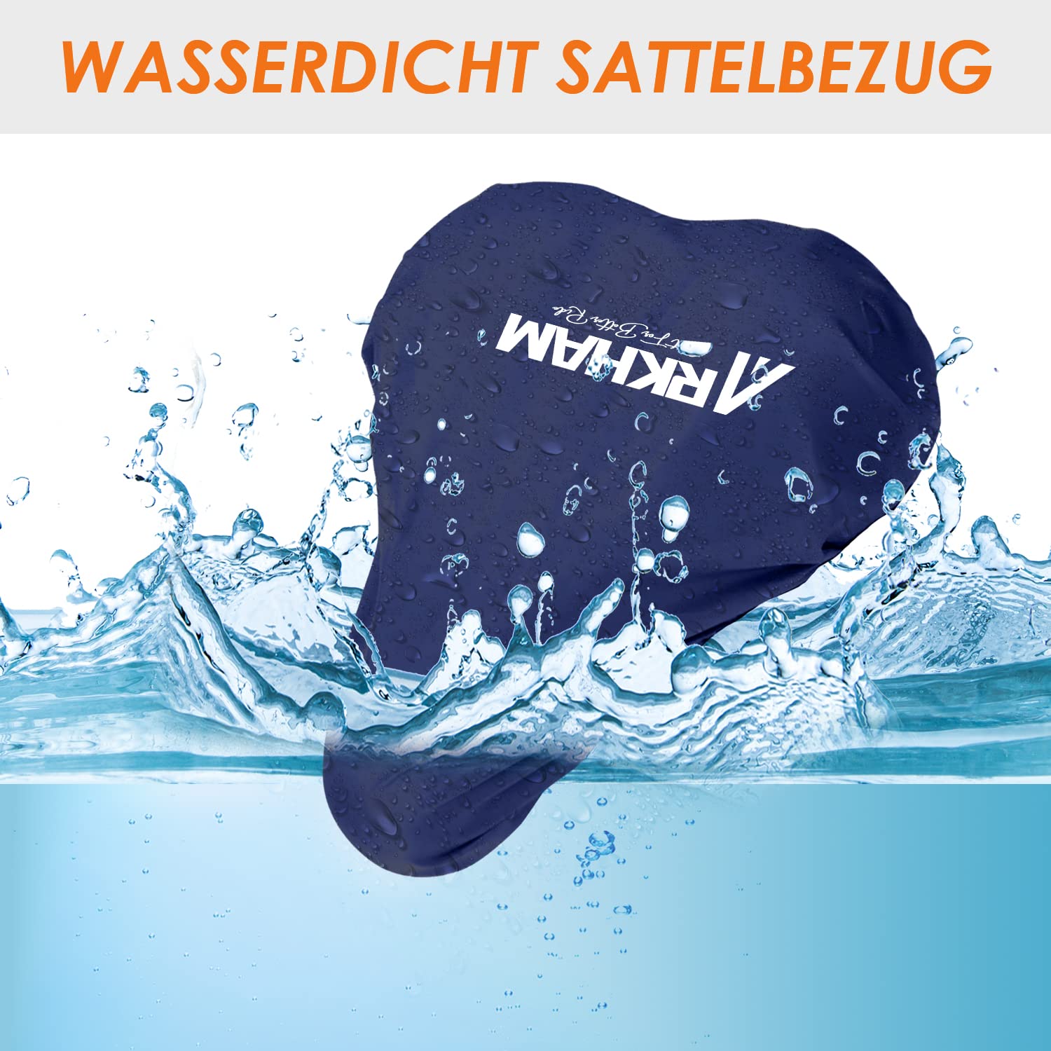 Arkham Pack of 2 Saddle Covers, Waterproof Bicycle, Bicycle Saddle