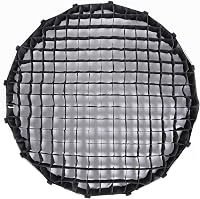 Softbox parabolic cu unghi larg GODOX QR-90T de 90 cm (35,4 inchi), cu grilă, pentru bliț de studio 4