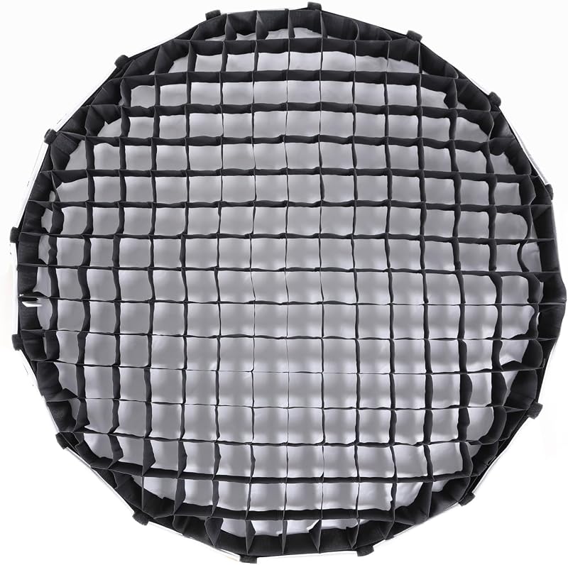 Softbox parabolic cu unghi larg GODOX QR-90T de 90 cm (35,4 inchi), cu grilă, pentru bliț de studio