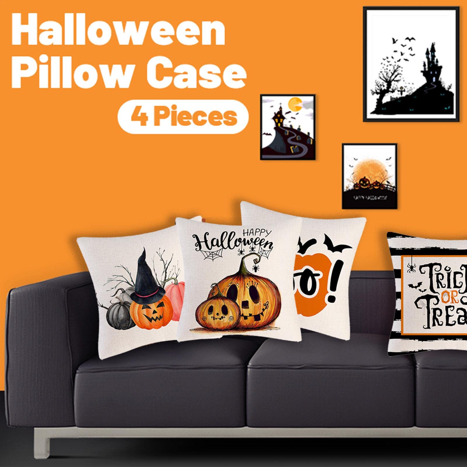 YFHJV Taie Oreiller Microfibre - Housse Coussin Doux