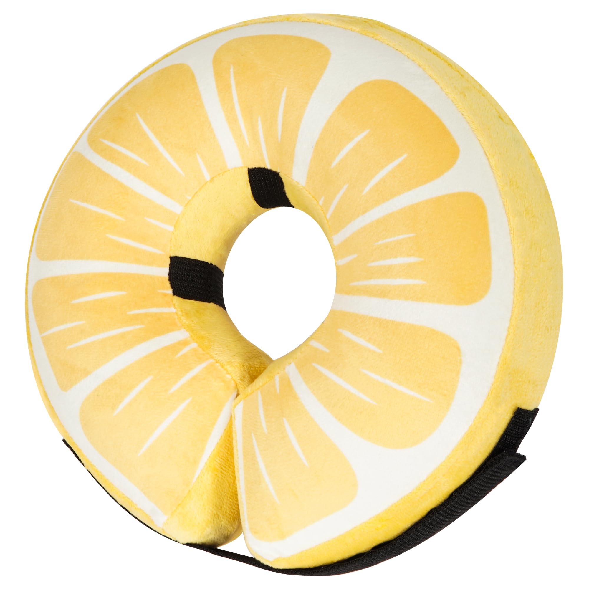 Inflatable Dog Cone Collar for Large Medium Small Dogs, Soft Adjustable Recovery Cone for Dogs Cats,Dog Neck Donut Alternative After Surgery(Lemon,Small