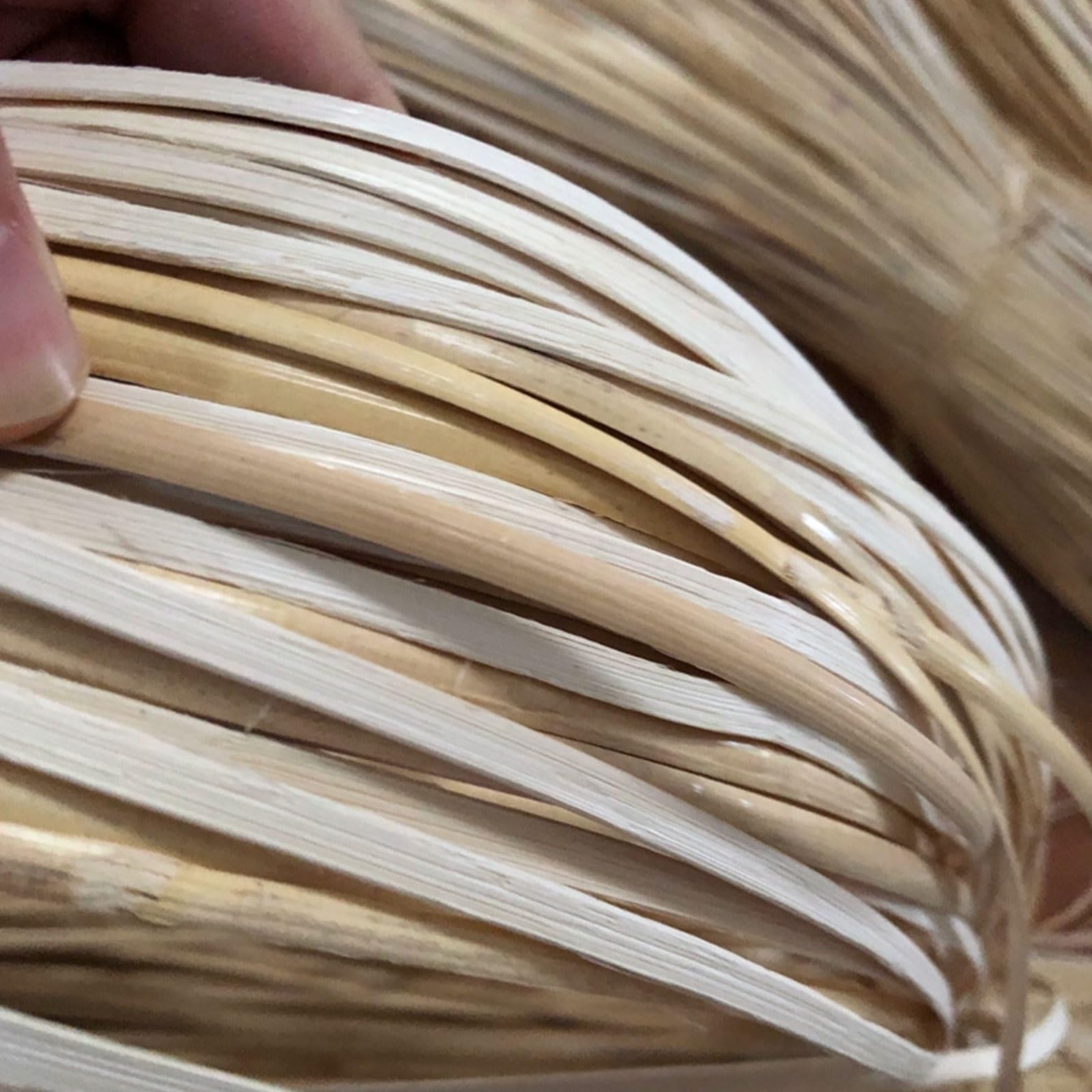 Rollo Ratán Natural, Rollo de Ratán, 250/500g Médula de Ratán, Rollo de Mimbre Trenzado para Trenzado Manualidades, Cestería, Beige Mimbre Rollo, Ratan Natural por Metros(5-6mm,250g)