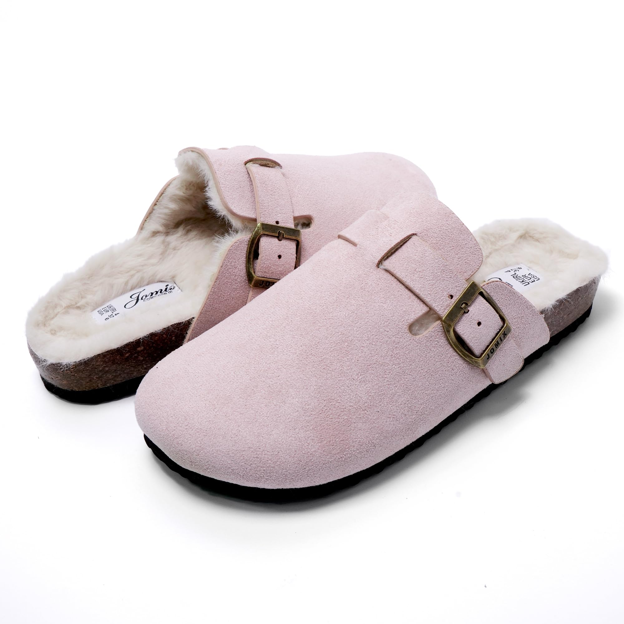 JOMIX Sabot Donna Eleganti Punta Chiusa Sottopiede Peloso