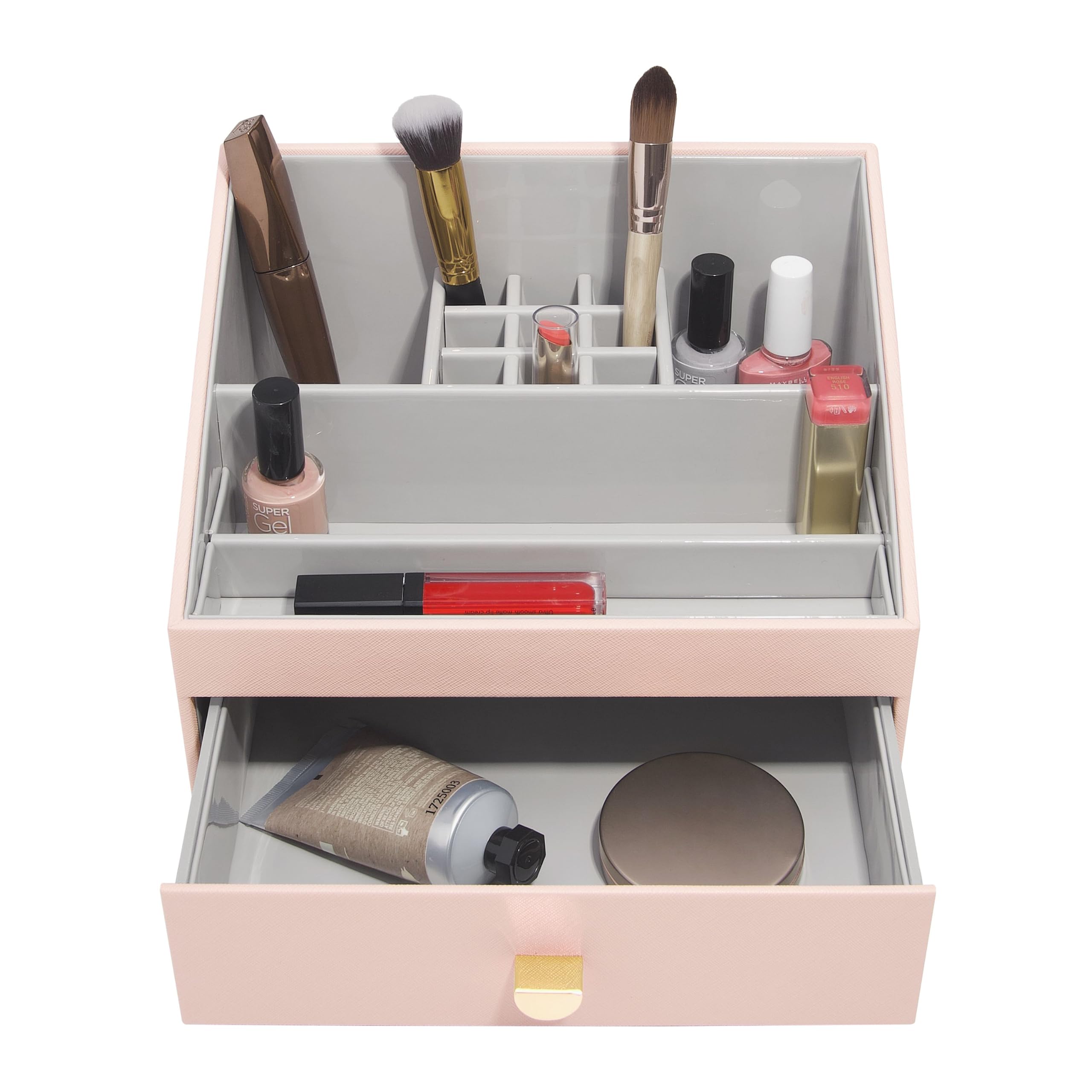 Stackers Pale Pink Blush Pink Classic Makeup Organiser