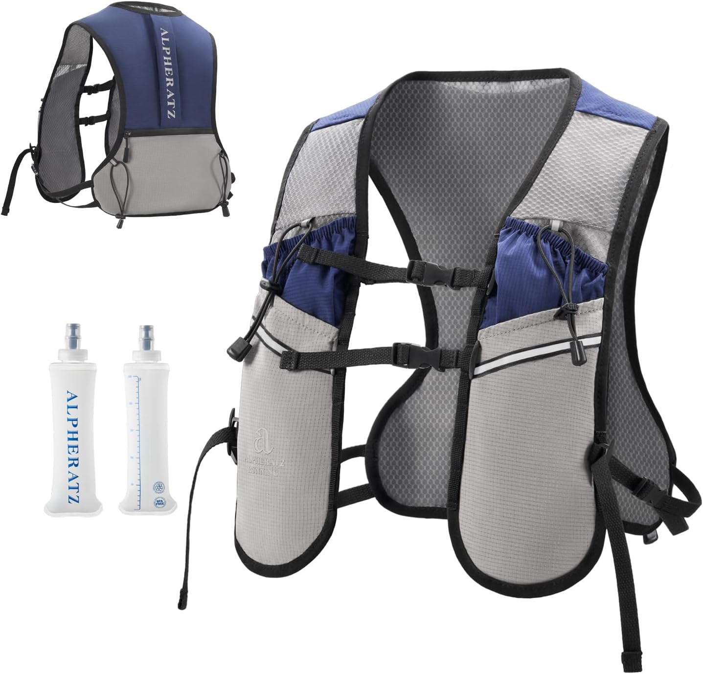 Alpheratz Running Hydration Vest with 500ml Water Bladder,Lightweight Adjustable Chest Straps Hydration Backpack for Hiking and cycing Alpheratz Running Hydration Vest with 500ml Water Bladder,Lightweight Adjustable Chest Straps Hydration Backpack for Hiking and cycing