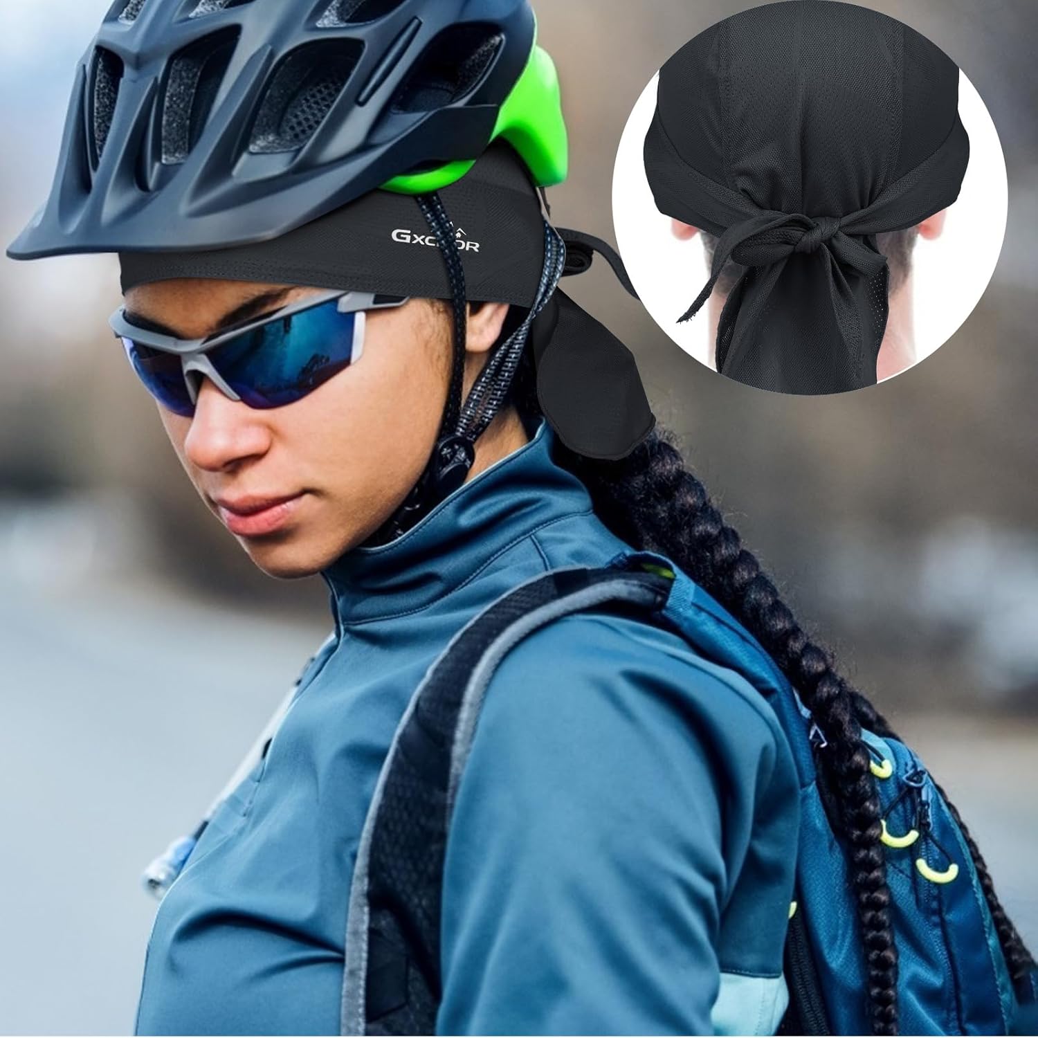 GXCROR Sports Bandanas Cap Skull Caps for Men Breathable Women Skull Cap Helmet Liner - Image 7