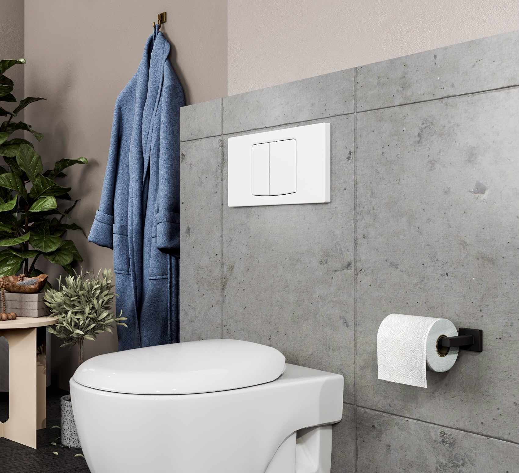 Negrari Cassetta WC da Incasso in ABS, Scarico Rapido e Silenzioso per Installazione a Muro, Capacità 8 Litri con Vaso a Pavimento, Bianca