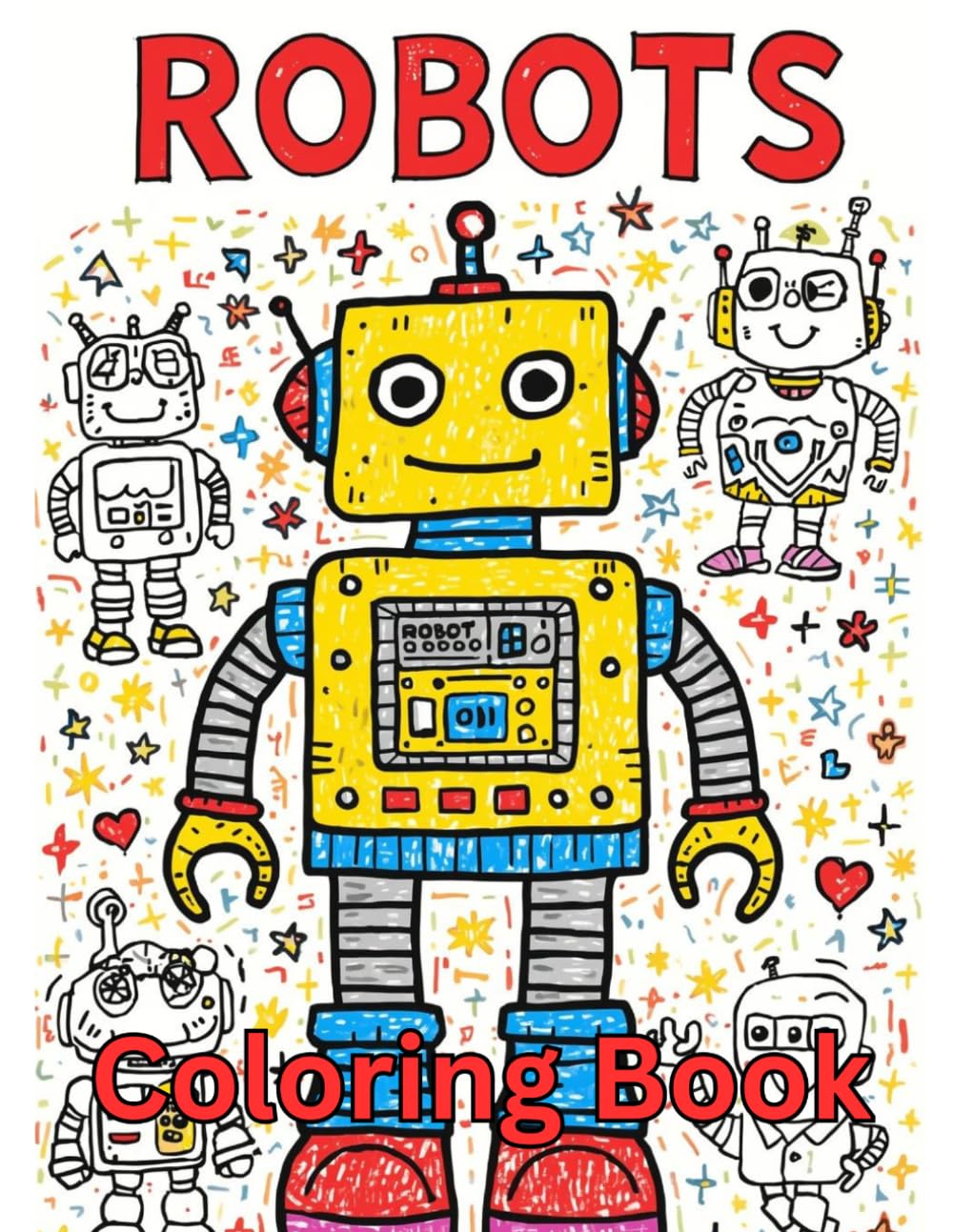 Robot Coloring Book for Kids