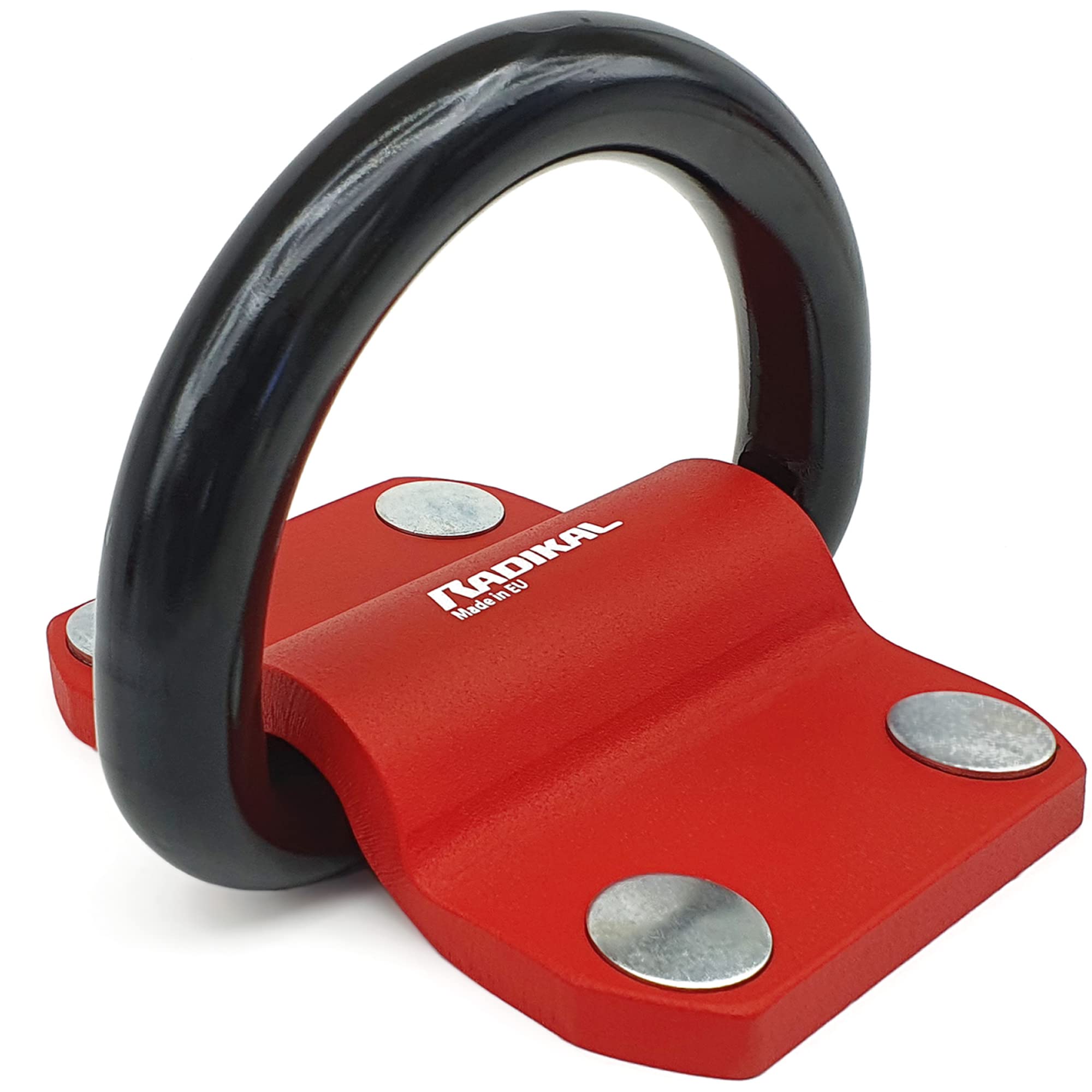 RADIKAL RK60 Ancoraggio Antifurto Massima Sicurrezza, 100% Acciaio Anello ø20 Anti-Taglio, Pavimento o Parete Garage Moto Caravan Rimorchio