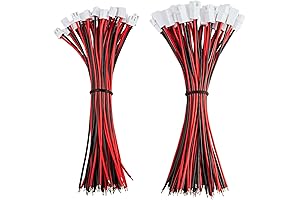 30 Pairs Jst-XH 2.54mm Pitch Low Resistance Connector for Tiny Drone, 7.87" Tinned Copper Wire
