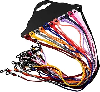 C2K 12 Pieces Multicolor Eyeglass Holder Strap Spectacle Sunglasses Cord Lanyard Chains Neck String Fashion Decorations