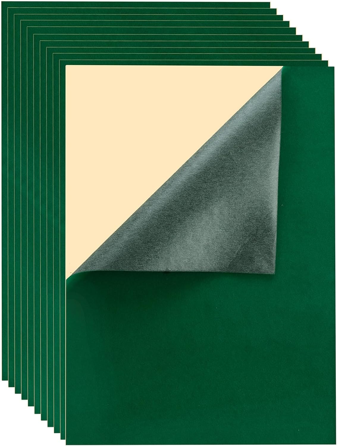 Mesheshe 10PCS Self Adhesive Felt Fabric, Soft Velvet Drawer Liner, DIY