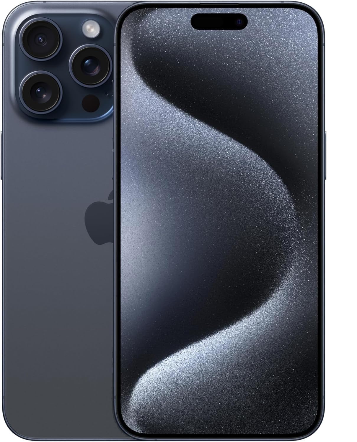 ABUSVEX Original Back Glass Replacement for iPhone 15 Pro Max All Carriers with Pre-Installed Adhesive and Repair 15 Pro Max Tool (Blue Titanium)