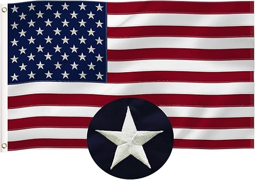 Miniatura 3 de Paquete combinado de banderas estadounidenses de Texas y Estados Unidos, bandera de nailon 210D con ojales de latón de 3 x 5 pies, colores vivos,