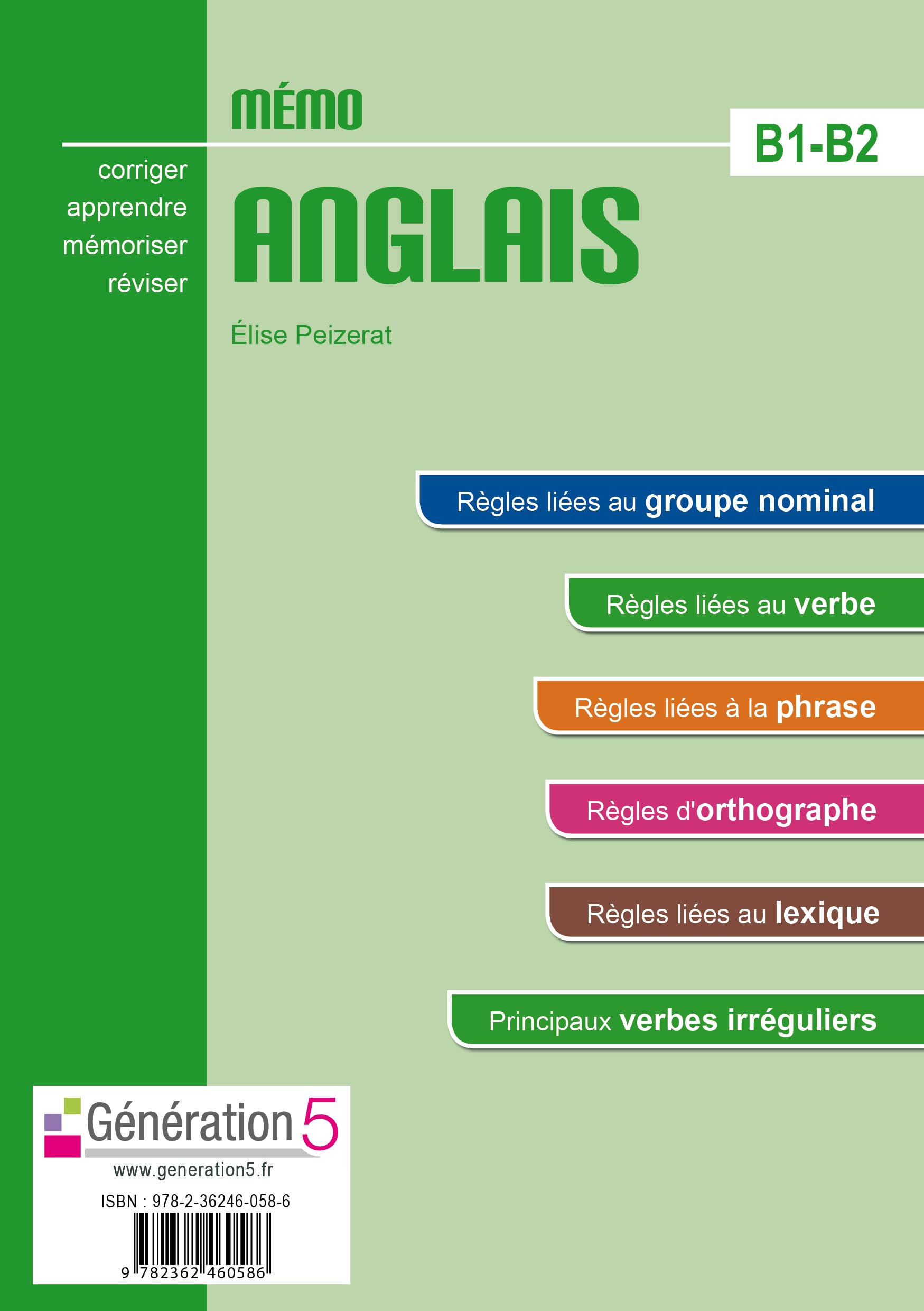 Amazon.fr - Mémo Anglais B1-B2 (lycée) - édition 2016 - Peizerat