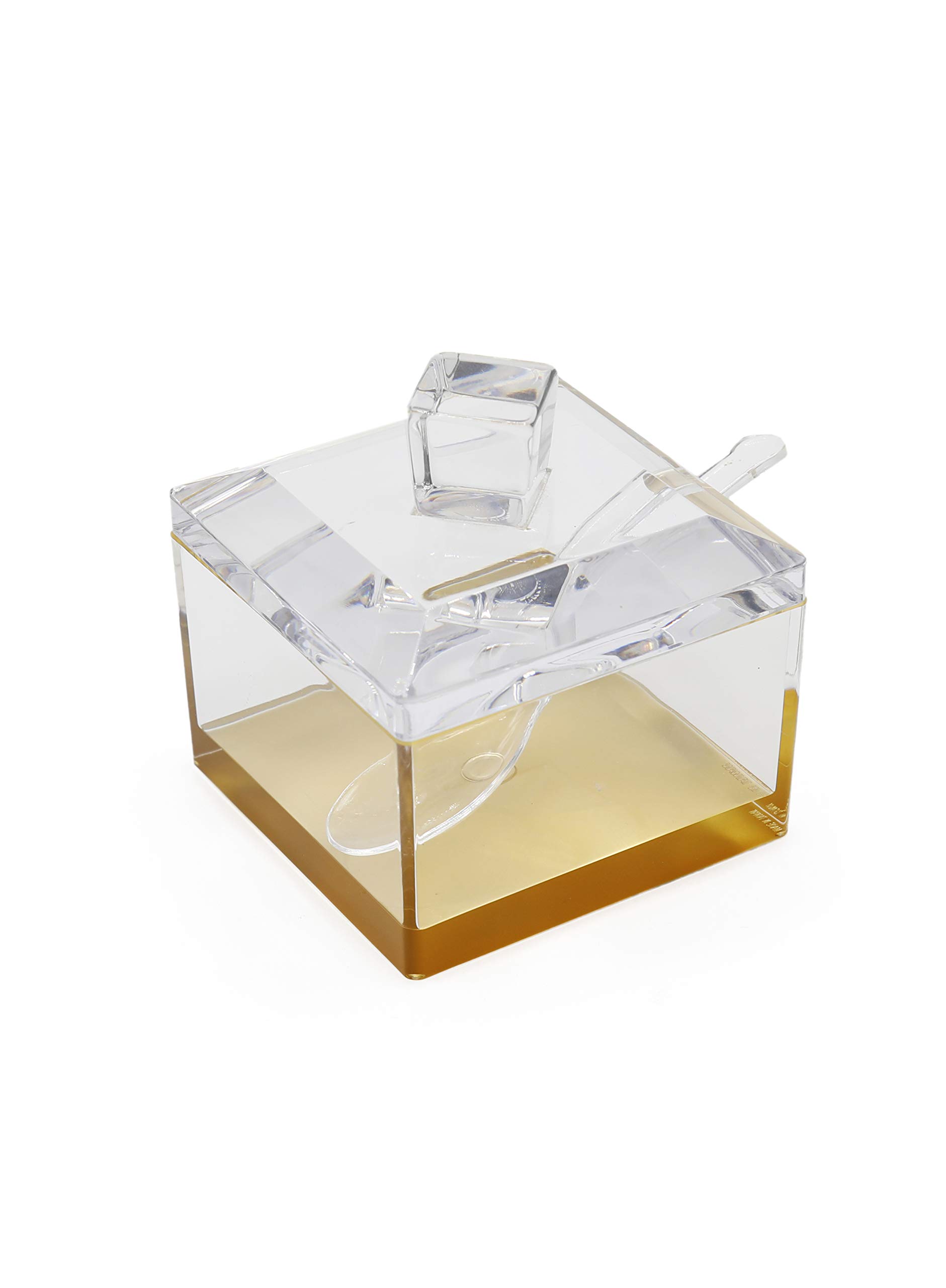 Al Hoora Acrylic Sugar pot with spoon