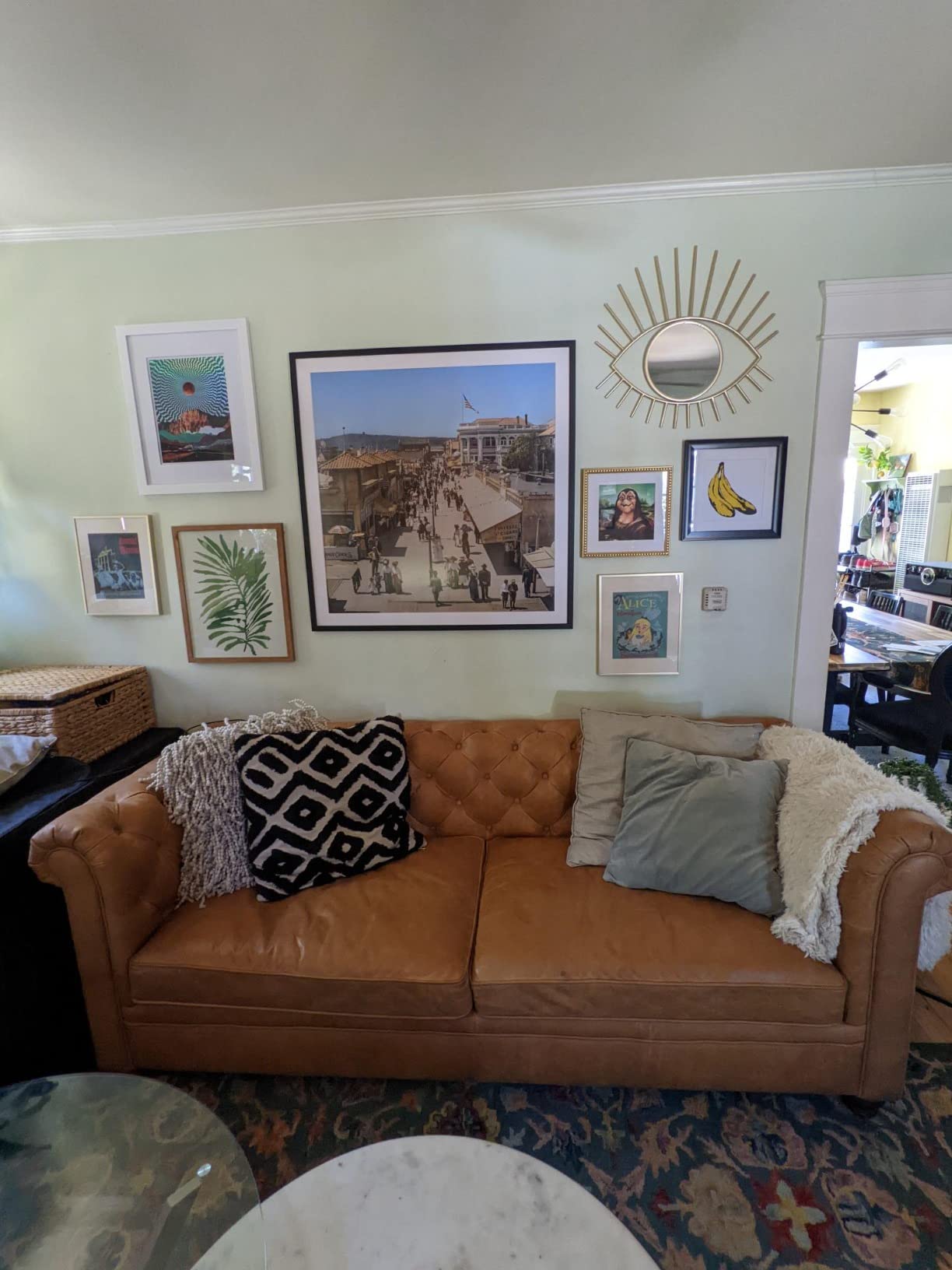 92/mo Finance POLY & BARK Lyon Sofa in FullGrain PureAniline