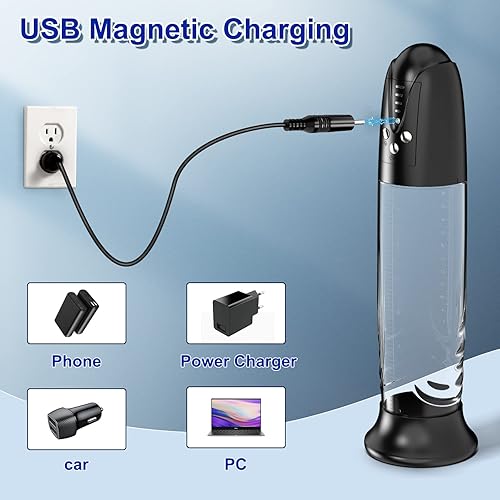 Miniatura 6 de Juguetes sexuales eléctricos con bomba de pene masculino, juguetes para adultos, ampliación automática del pene y estimulador de bomba de vacío con