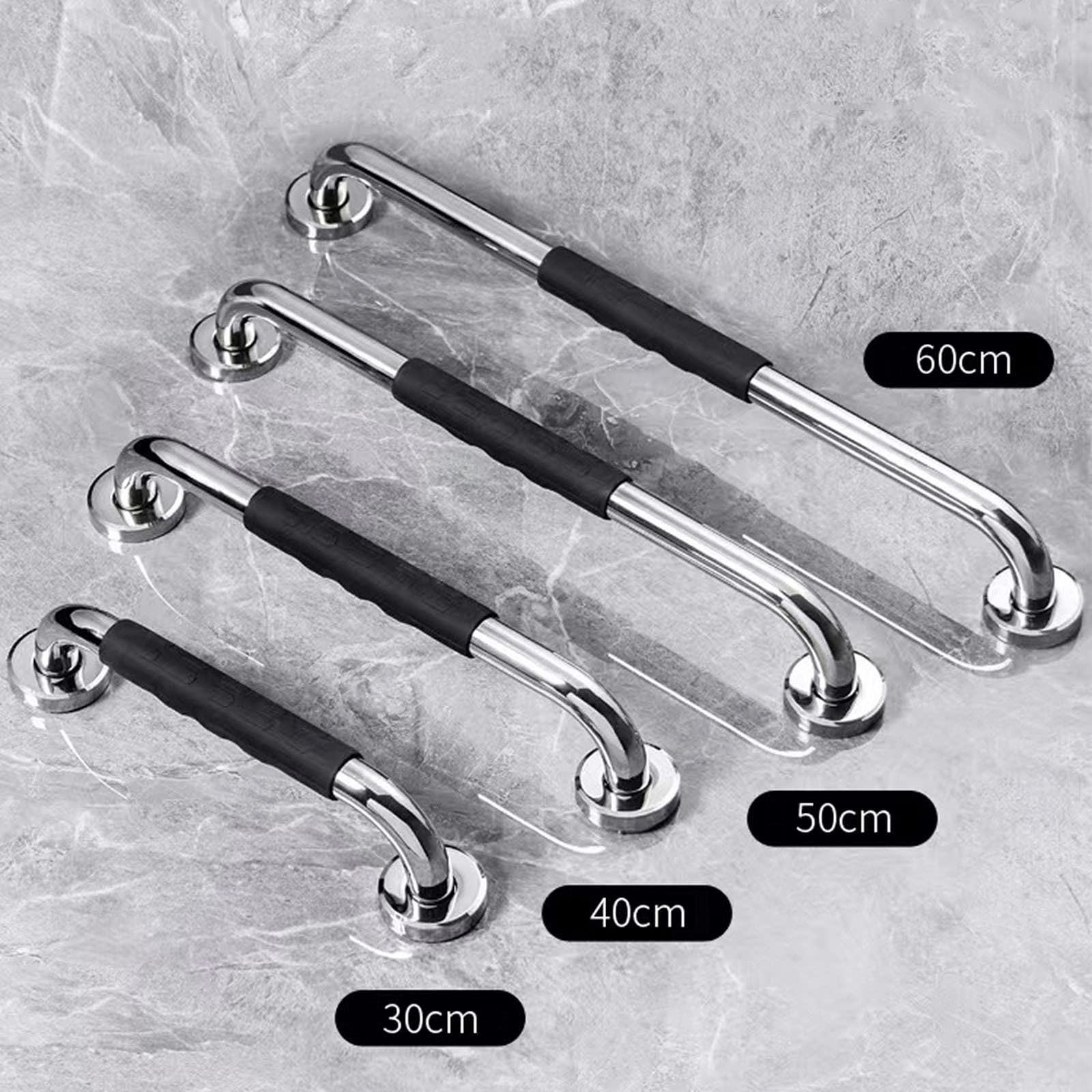 HAMIMI Poignée De Baignoire, Barre D'appui WC, Barre D’Appui Douche Antidérapante Barre D'appui De Salle De Bain, pour Personnes Âgées/handicapées/Enfants/Enceinte,60cm
