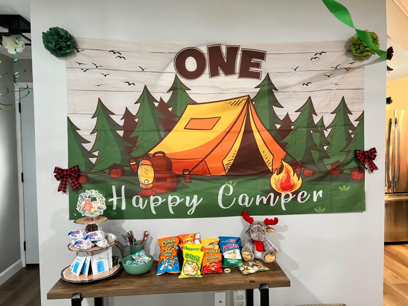 Roetyce One Happy Camper Banner, Baby 1st Birthday