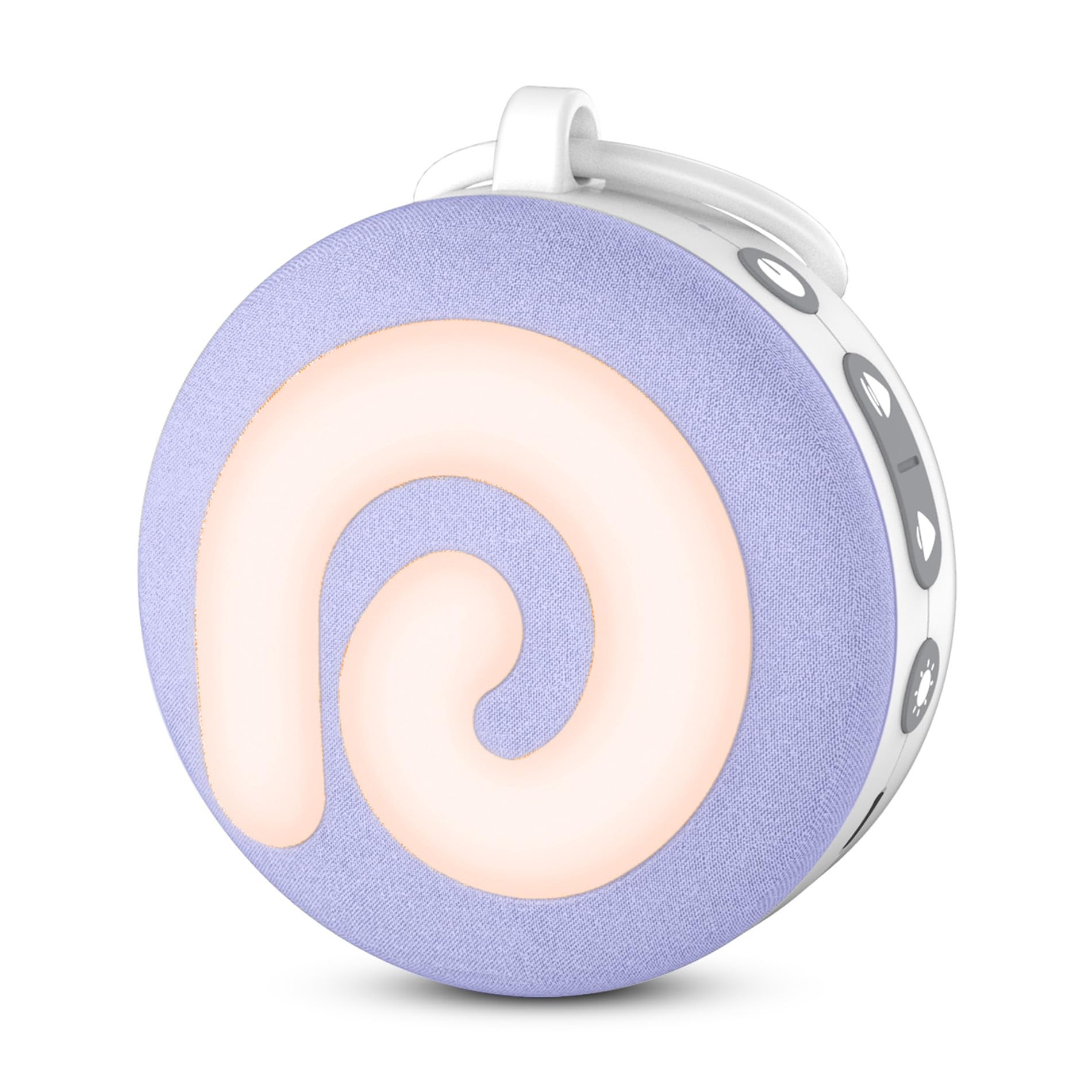 Dreamegg Macchina Rumore Bianco, D11 Portatile Rumore Bianco Neonato con Luce Notturna, 11 Suoni Rilassanti per Dormire, Viaggi, Asili Nido, USB Ricaricabile, Continua o Temporizzata,Violet