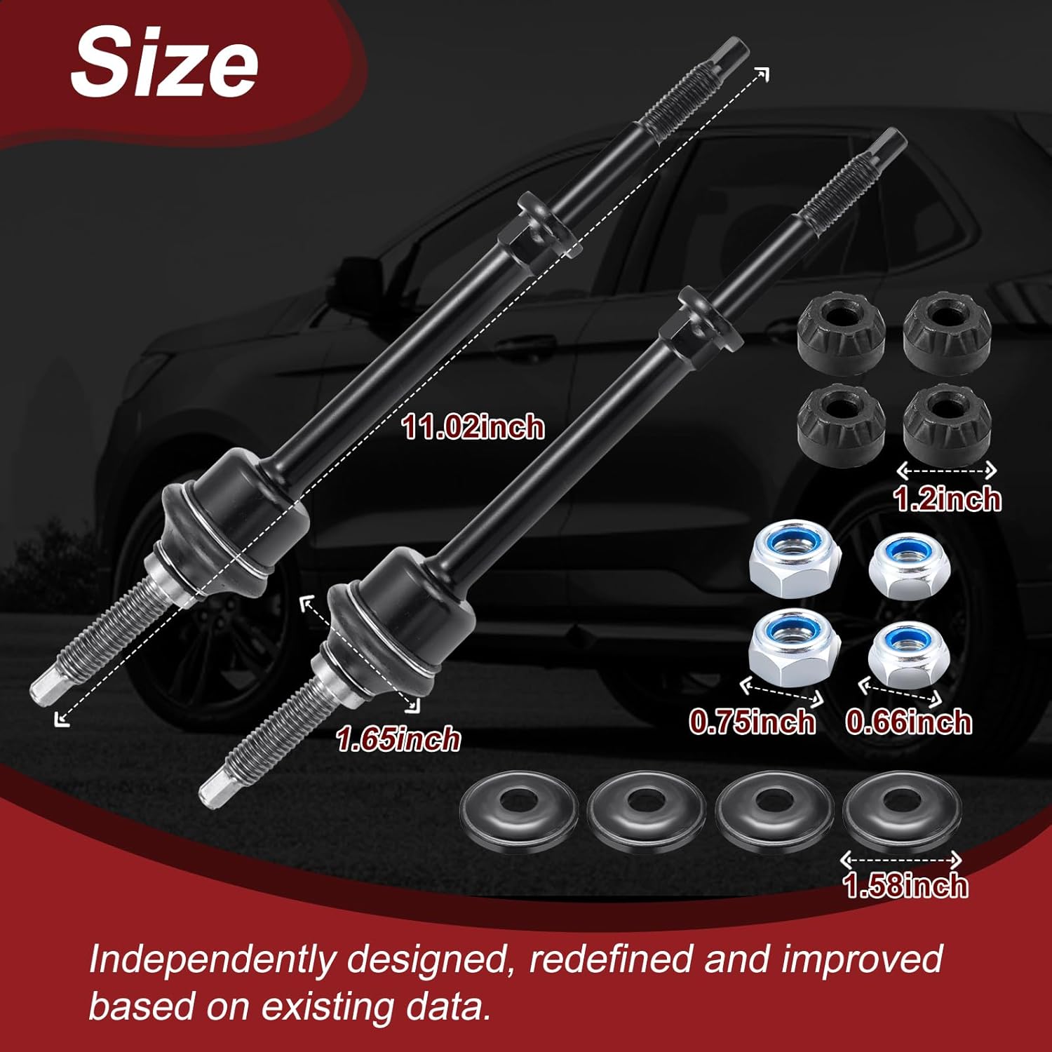 Kit De Barres De Stabilisation Avant Pour RAM 1500 2006-2019 – Améliore La Tenue De Route, 4x4