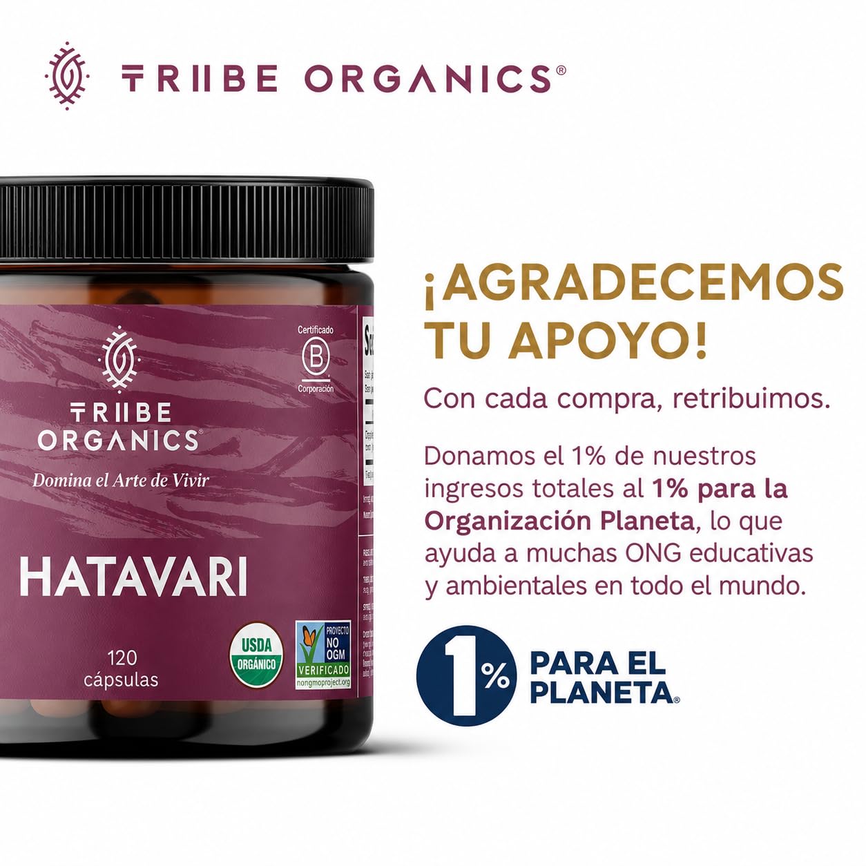 TRIBE ORGANICS Shatavari Capsules for Women - Lactation Support, 120ct — Amazon image 8