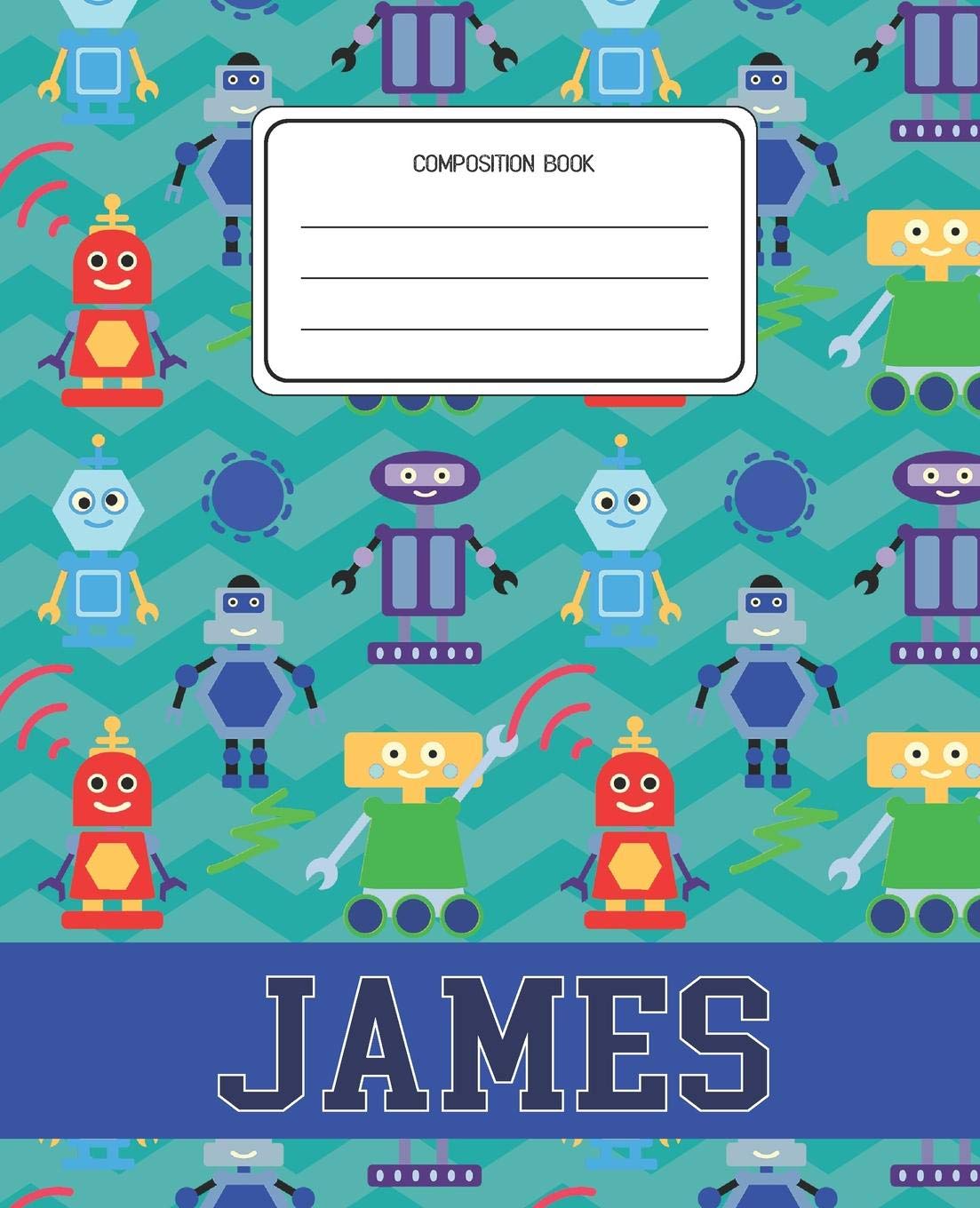 Titel: James' Roboter-Notizbuch: Personalisiertes…