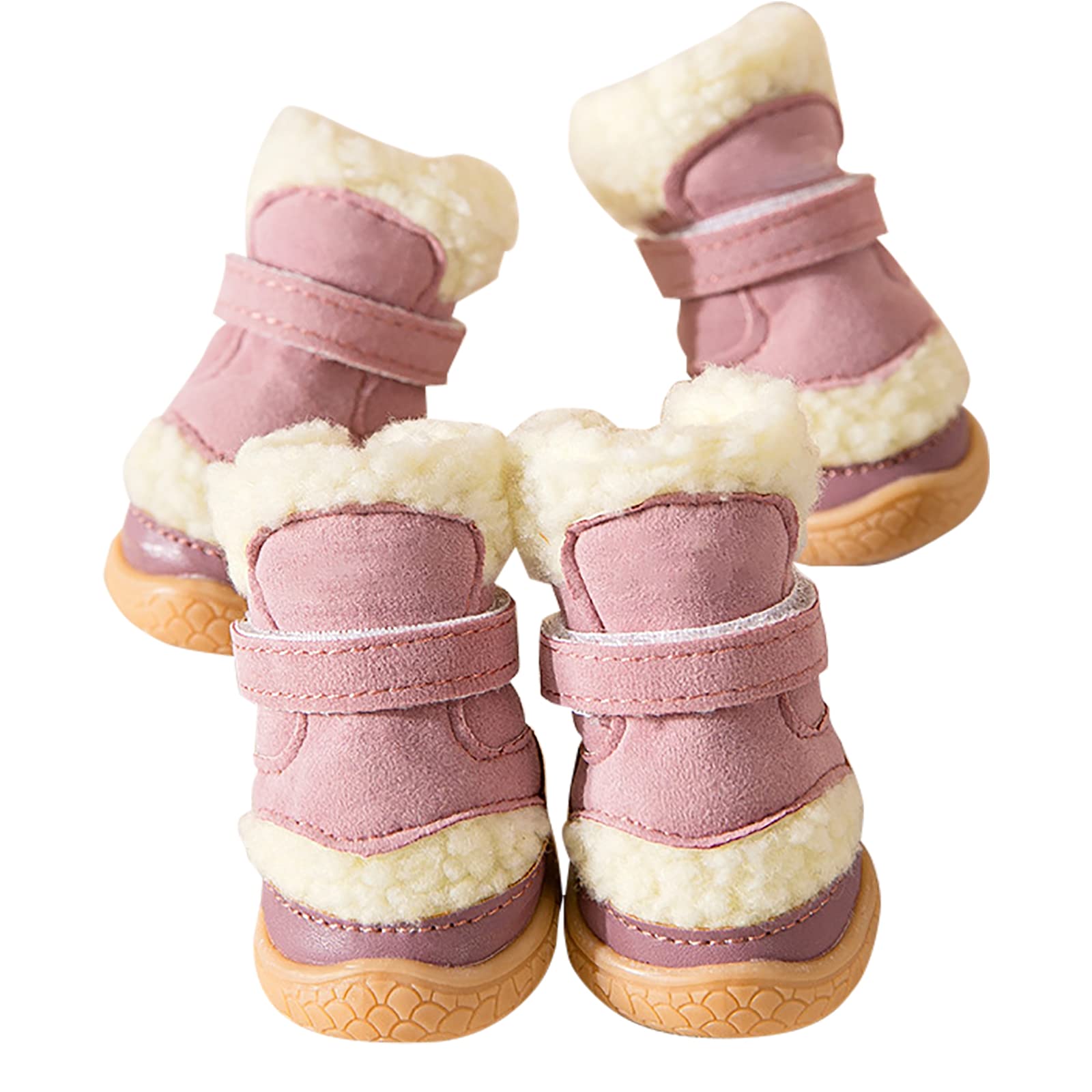 4pcs Bottes de Protection pour Chien Chaussures de Chien Imperméables Protecteurs de Pattes pour Petit Moyen Grand Chien