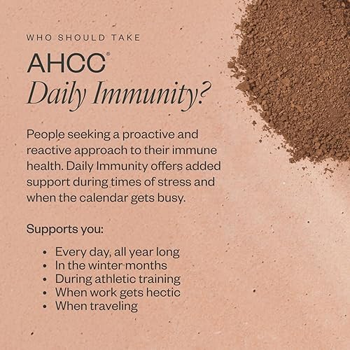 Miniatura 4 de SHII AHCC - Polvo de inmunidad diaria, 2.1 onzas, vegano, sin gluten, suplemento de apoyo inmunológico con AHCC, polvo de hongos shiitake fácil de