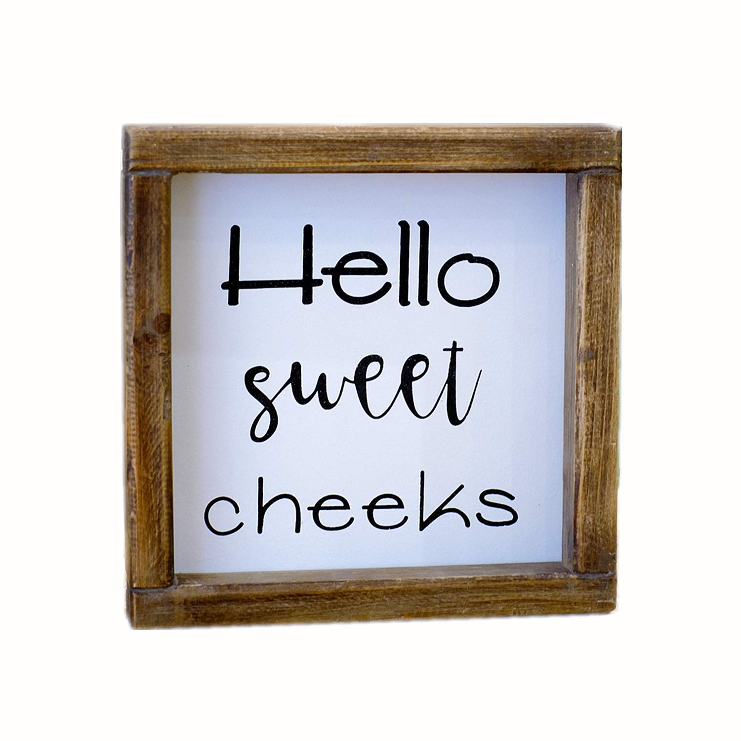 Lavender Inspired Hello Sweet Cheeks Sign