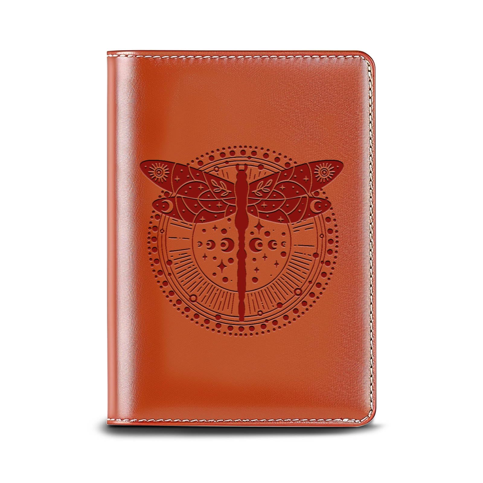 WHLBHG Witchcraft Gift Mysterious Witchy Writing Notebook Moon Phase Gift Witchcraft Astrology Gift Dragonfly Lovers Notebook (A Dragonfly)