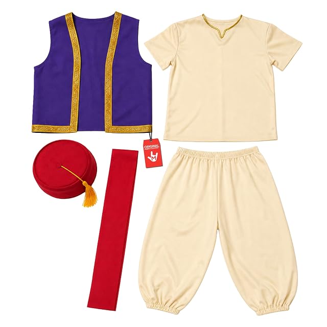 Morph Disfraz Arabe Niño, Disfraz Aventurero Halloween Niño, M