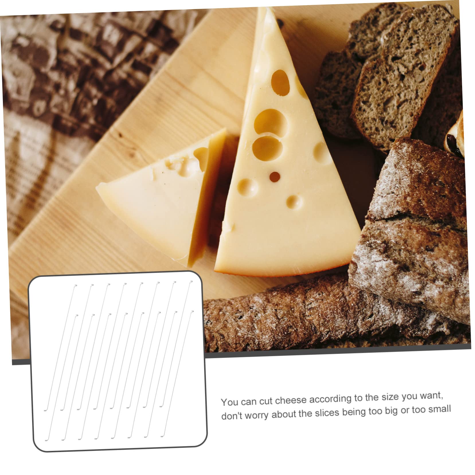 Cabilock Stainless Steel Cheese Cutter Wire Cheese Slicer Wire Replacement Slice Tool Pcs Set