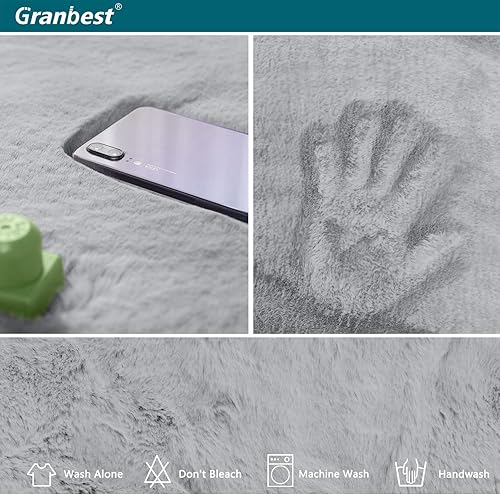 Miniatura 6 de Granbest Funda gruesa de lujo para sillón reclinable que se asemeja a la piel de conejo, elegante funda de felpa para silla reclinable de 22.44 ozm,