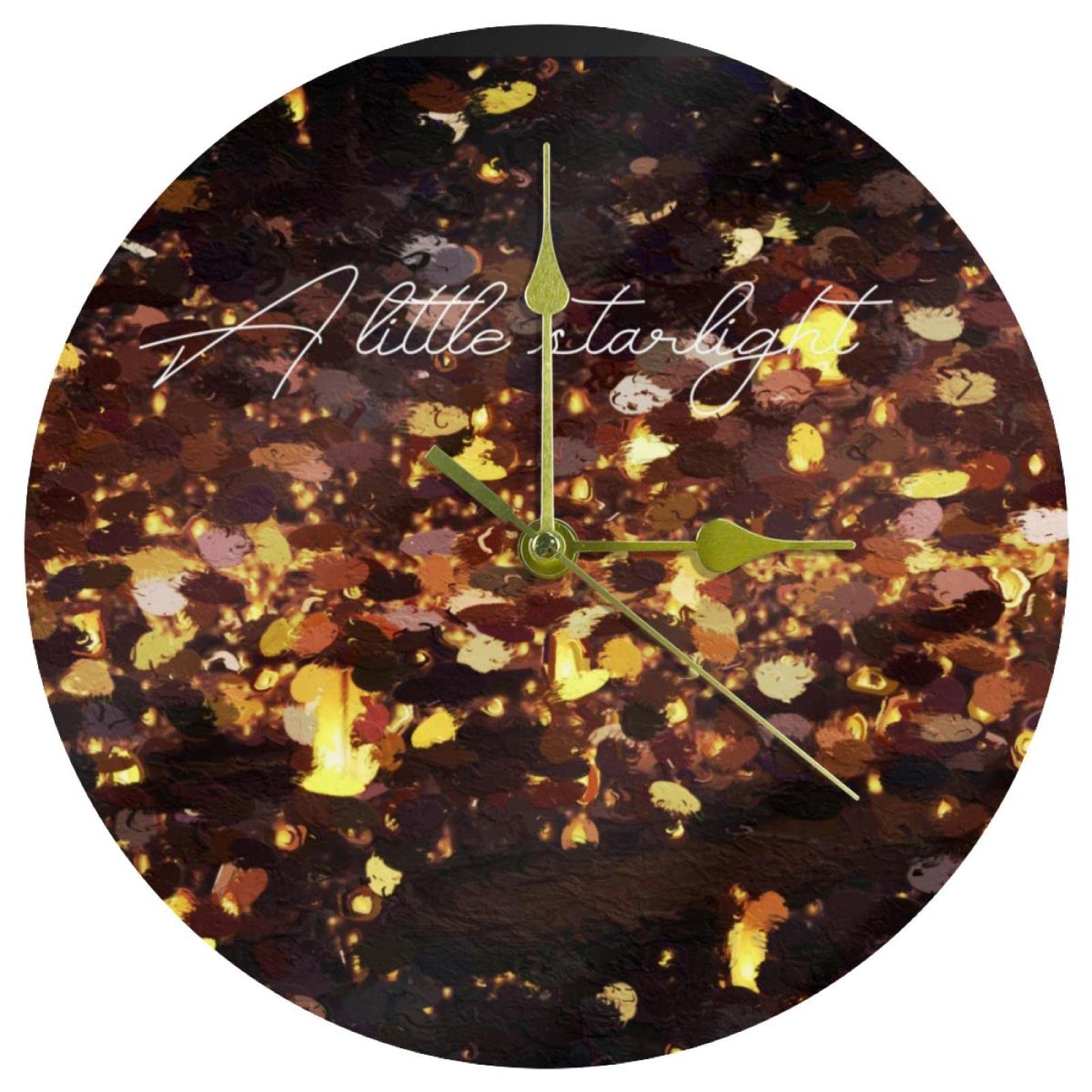 Horloge murale silencieuse pour un sommeil sans tic-tac 24cm design abstrait