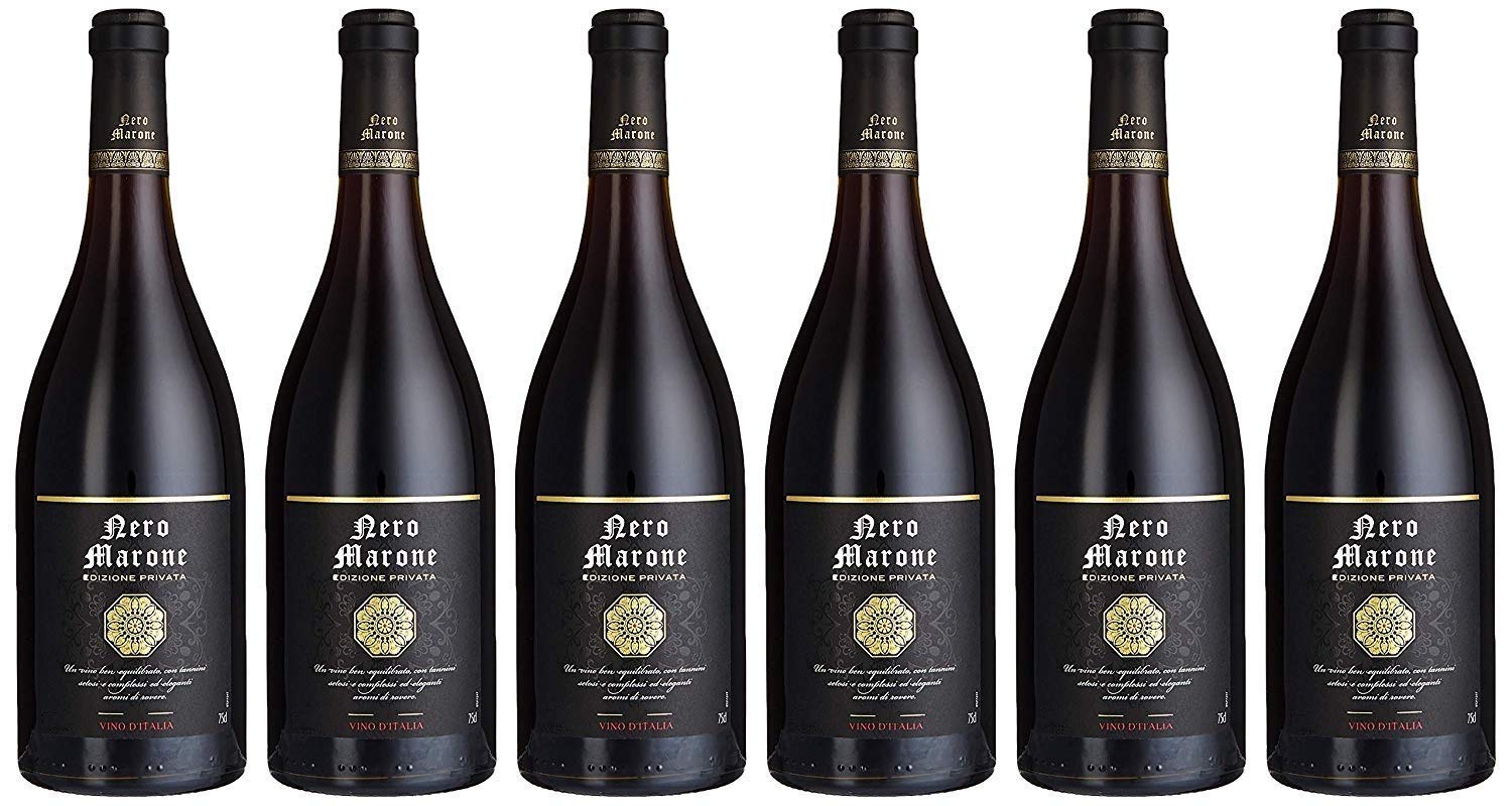 Nero Marone - Vin Rouge d'Italie, Edizione Privata (6 x 0,75 L)