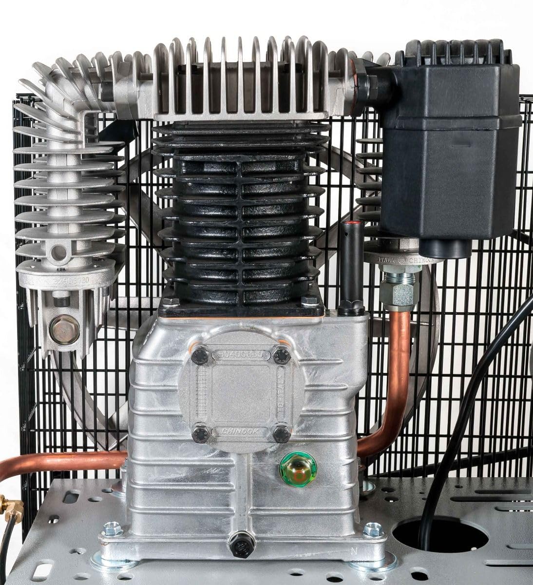 Airpress® Compressore ad aria compressa 5,5 CV 4 kW 11 bar 270 litri caldaia 400 Volt grande compressore a pistone lubrificato ad olio HK 700-300