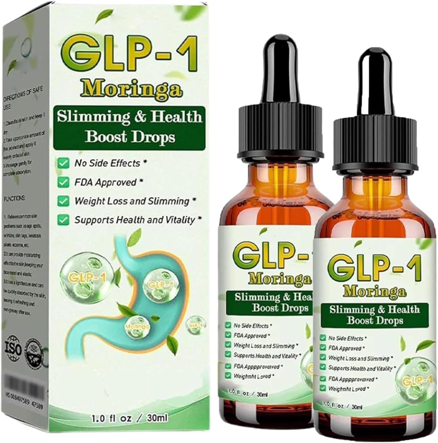 2Pcs GLP-1 Drops,Firming Body Oil for Women & Men