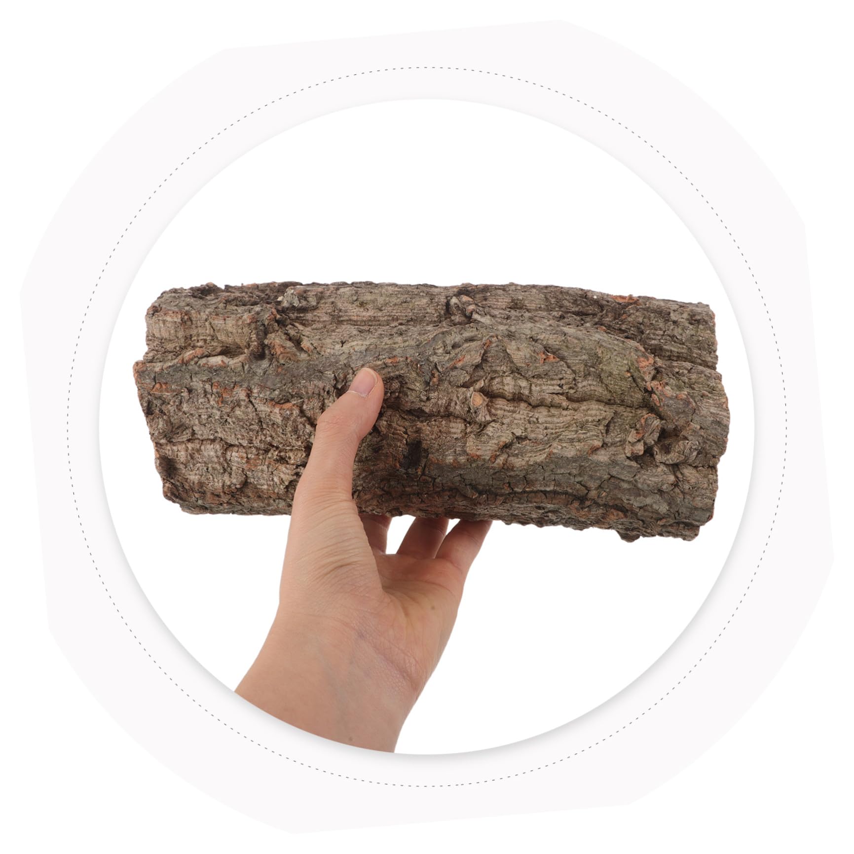 HEALLILY Naturale per di Sughero e in Nascondiglio Rettili Corteccia Sicuro Decorazione Piattaforma di Arrampicata Gechi e Serpenti Terrario Habitat Rettilario