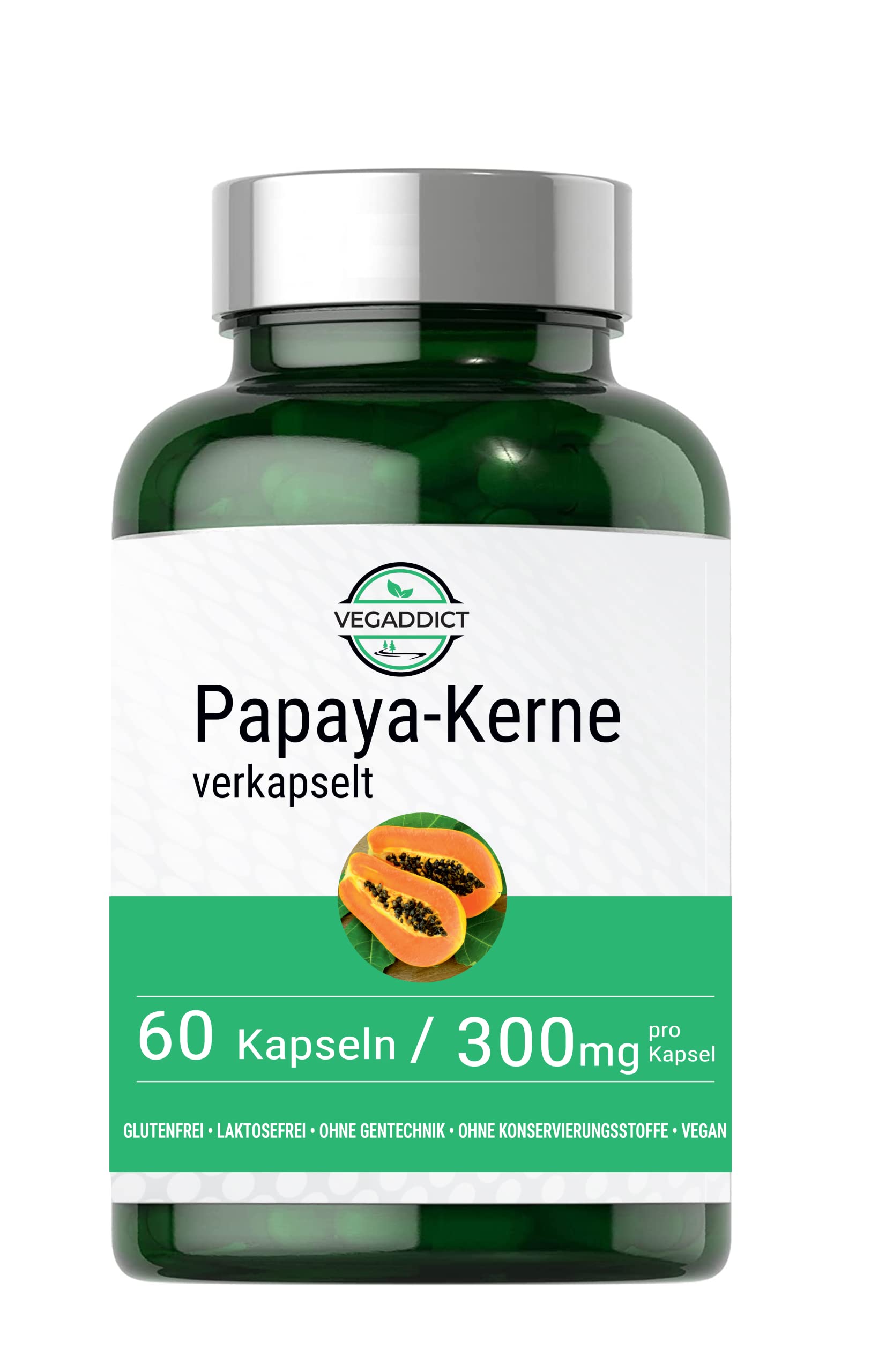 Papaya Kerne 50 g | Papayasamen | sonnengetrocknet | Rohkost | Ohne Zusatzstoffe | Hoher Papaya Enzym (Papain) Gehalt |Tolles Gewürz | Laborgeprüft | Vegan | Glutenfrei | Laktosefrei