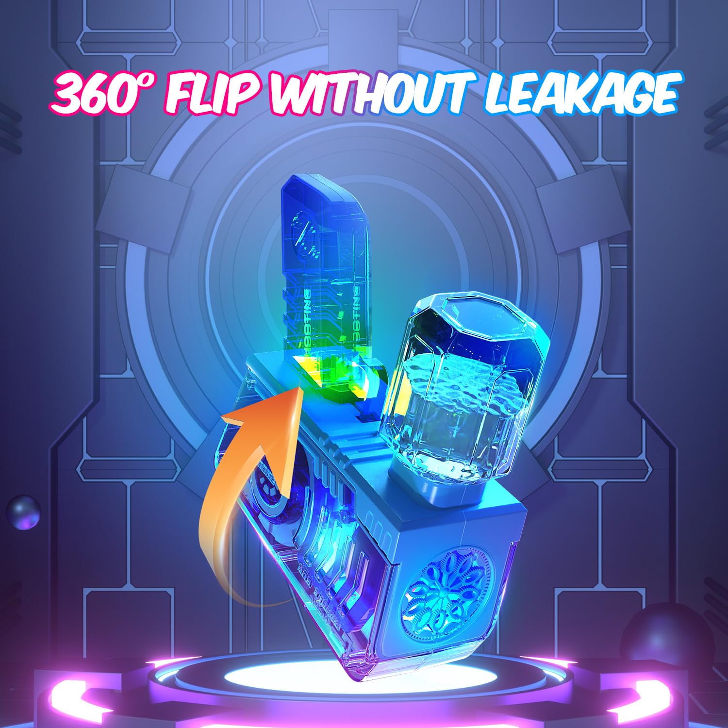 Eaglestone Bubble Gun for Kids 2 Packs, Automatic Bubble Machine, 10-Hole Bubbles Wands Blaster for Toddlers with LED Lights & Solution, Easter, Party Favor, Outdoor Game Toys for Boys & Girls Ages 3+