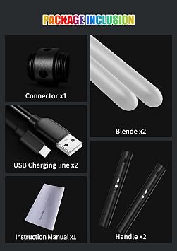 Lightsaber Light Saber for Kids Adults - Dueling Lightsabers with 20 Colors, 3 Modes, Light-Up Sound, Safe LED Blades, Durable Hilt, USB Rechargeable, Halloween Christmas Birthday Gifts(Balck)