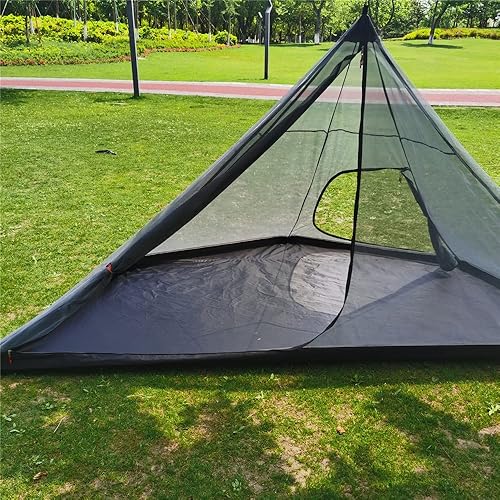 Miniatura 4 de Vilemoon Malla interior con parte inferior de bañera para tienda de campaña caliente Tipi, mosquitera para cama de camping para viajes al aire
