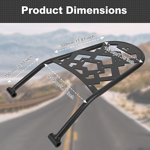 Miniatura 7 de Estante trasero KLX300 2023 KLX250 Estante de equipaje KLX300SM KLX250 Estante trasero KLX250S Enduro Tail Storage Rack para KLX300 KLX300SM KLX250