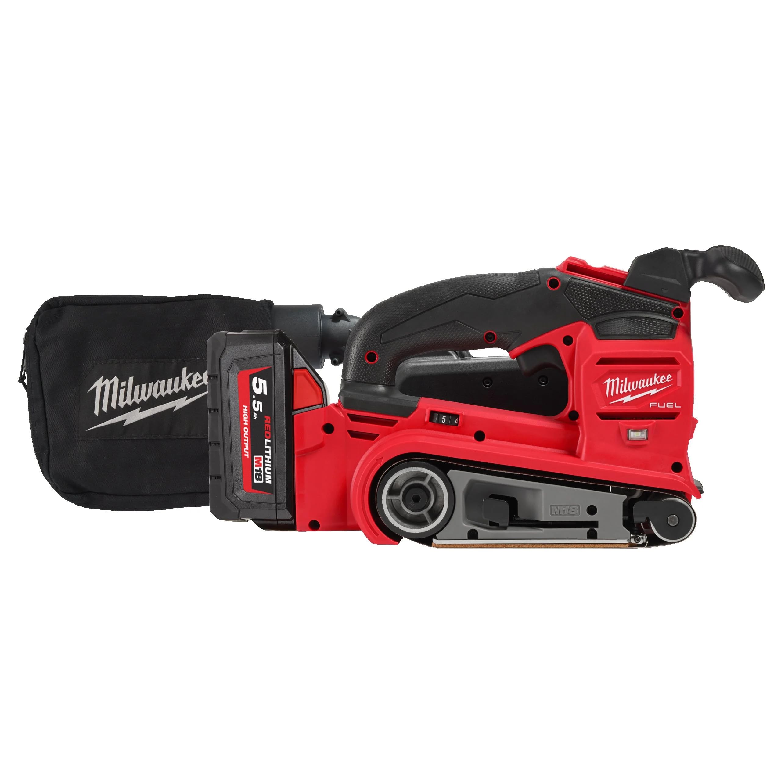 M18 FBTS75-552X_Bandschleifer 75 mm 18 Volt FUEL Technologie Koffer Heavy Duty Milwaukee