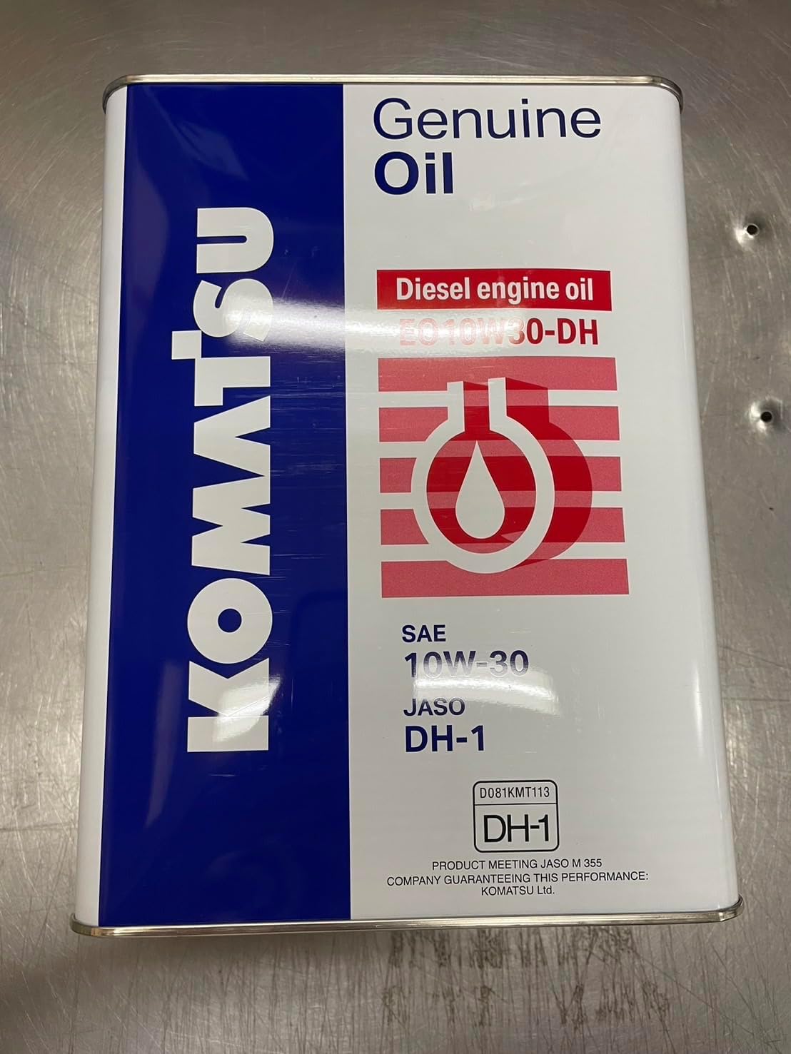 コマツディーゼルエンジンオイル EO10W30-DH 4L