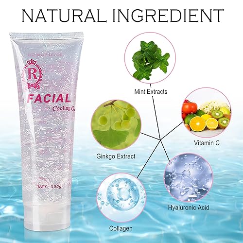 Miniatura 4 de Peafroys Gel refrescante para usar con máquina facial de frecuencia y dispositivo de depilación láser en facial y cuerpo para mujeres u hombres