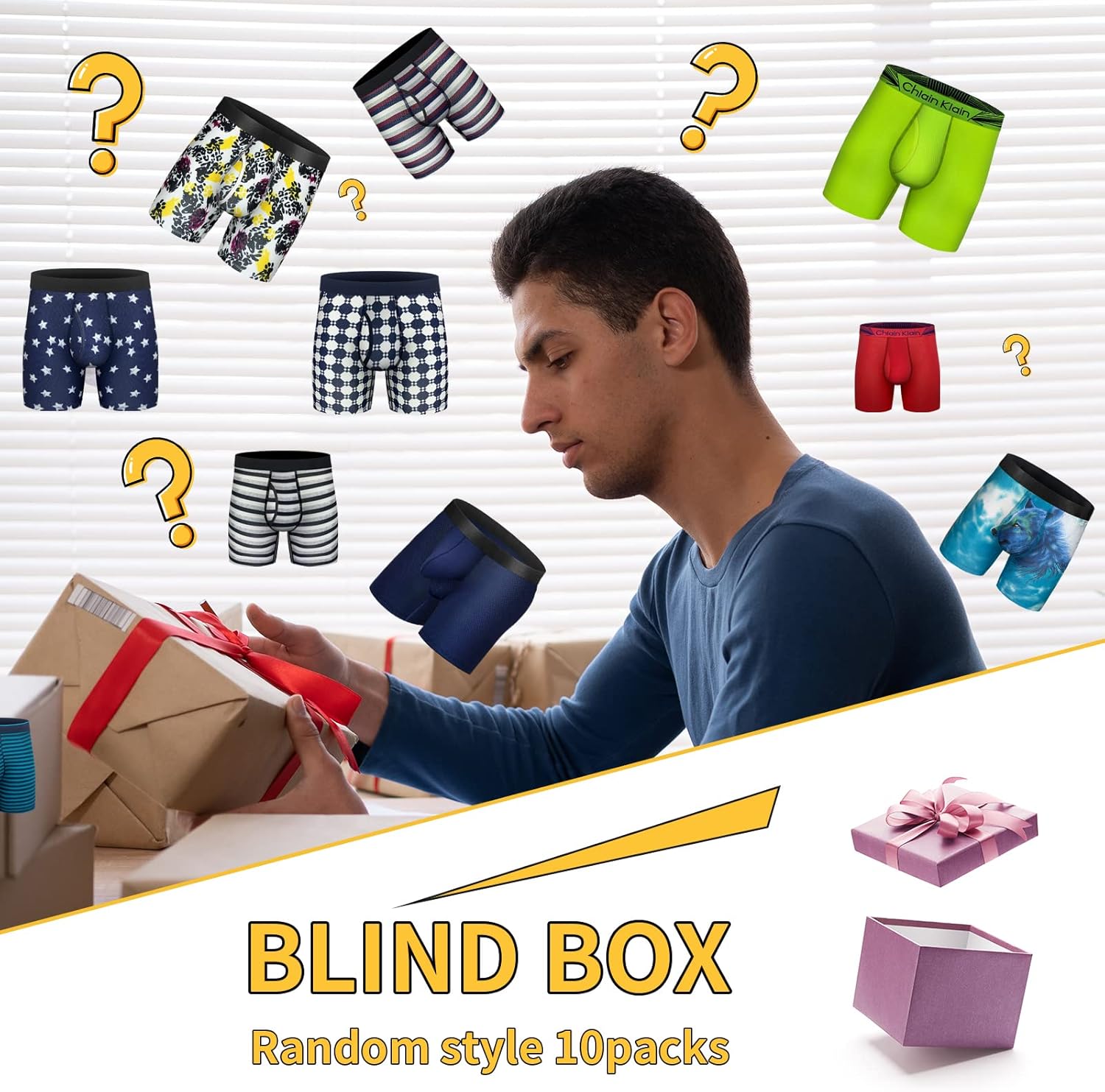 longfor Mens Boxer Briefs Mesh Knit Fast Dry Performance Sport Boxer Briefs No Ride-up 6’’Athletic Underwear with Fly for Men - Image 2