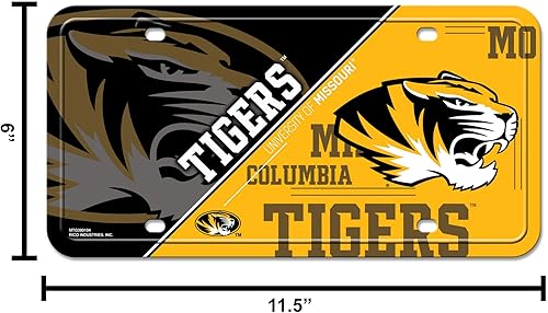 Miniatura 171 de NCAA etiqueta de metal para auto, negro